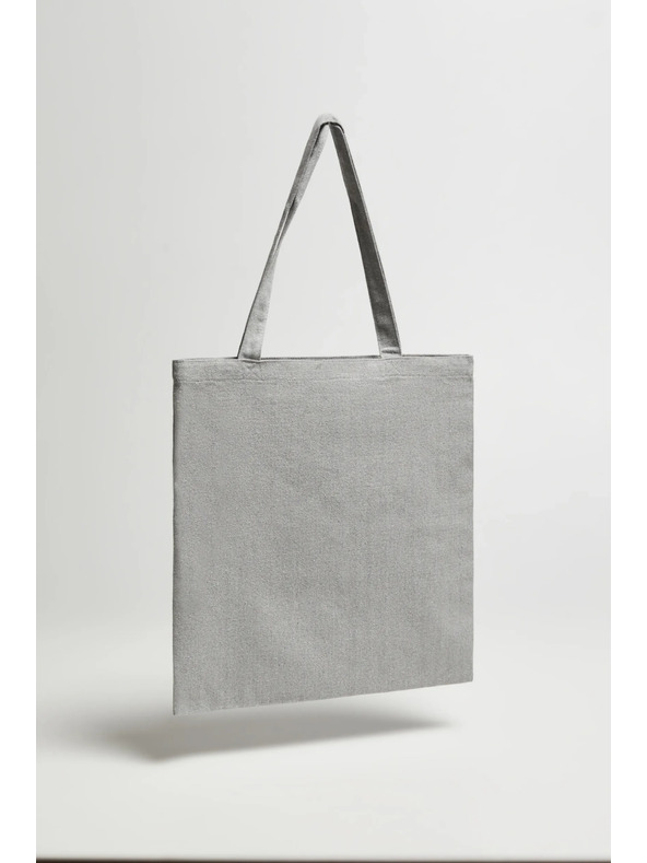 Moodo Siva nakupovalna torba s potiskom Moodo