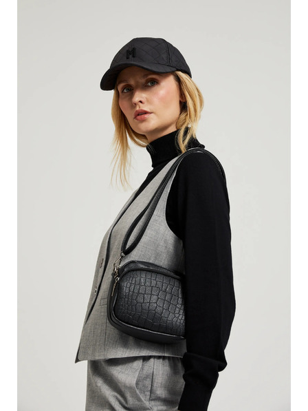 Moodo Majhna črna torbica iz ekološkega usnja Moodo