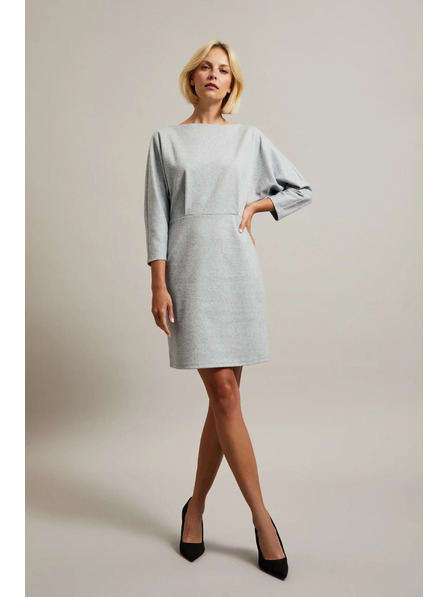 Moodo Gladke obleke do kolen sive Moodo