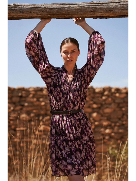 Moodo Nagubane obleke z pasom rjave Moodo