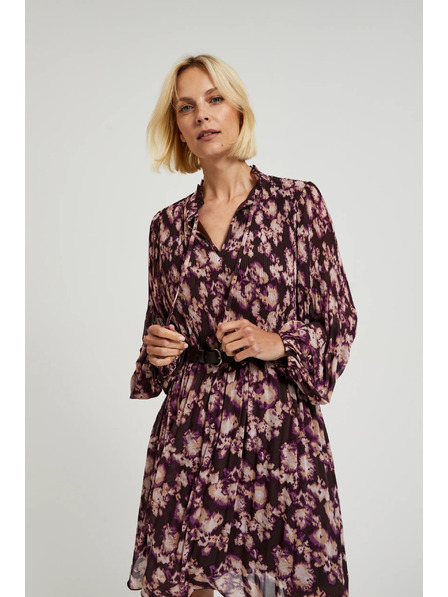 Moodo Nagubane obleke z pasom rjave Moodo