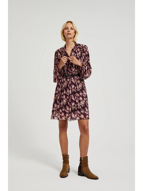 Moodo Nagubane obleke z pasom rjave Moodo