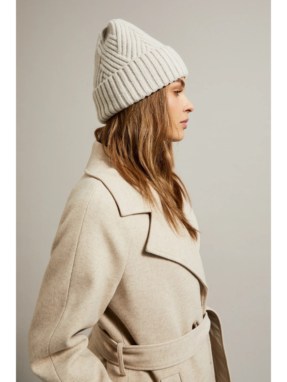 Moodo Topla kapa z volno bež Moodo