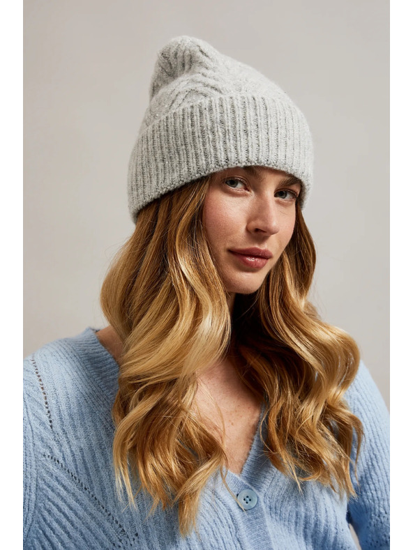 Moodo Kapa z motivom ribjih kosti siva Moodo