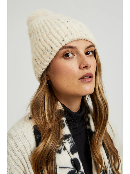 Moodo Topla kapa s cofom bež Moodo