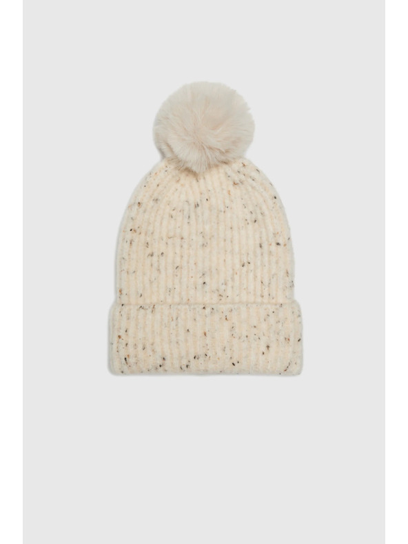 Moodo Topla kapa s cofom bež Moodo