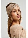 Moodo Čelada okrašena z bleščicami bež Moodo