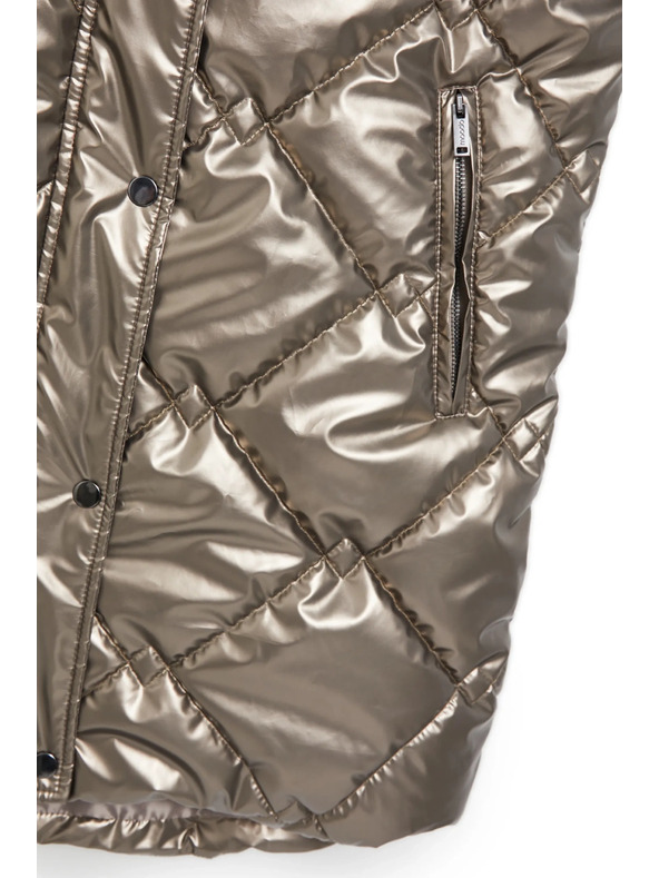 Moodo Prešit telovnik s kapuco bež Moodo