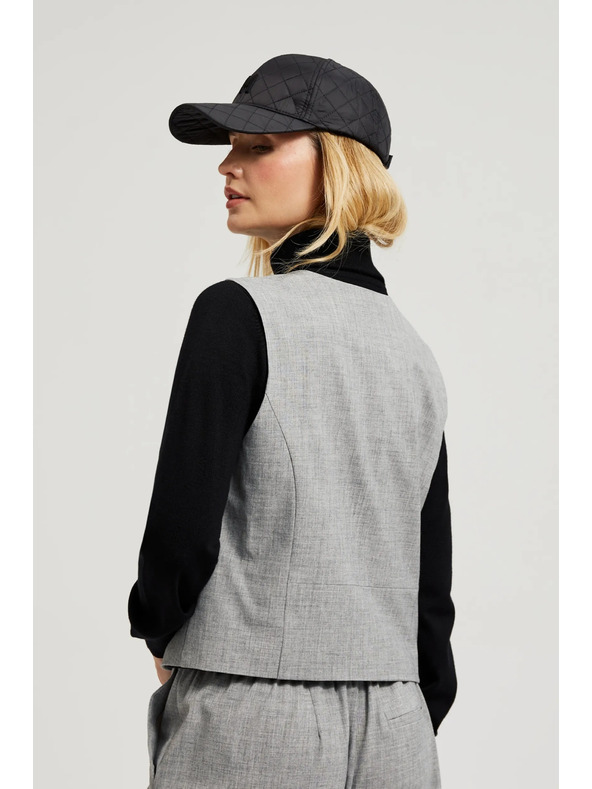 Moodo Eleganten telovnik siv Moodo