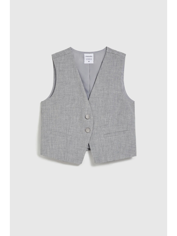 Moodo Eleganten telovnik siv Moodo