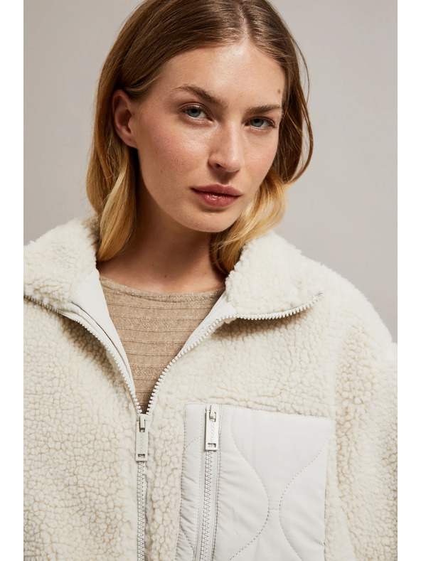 Moodo Bež teddy jakna Moodo