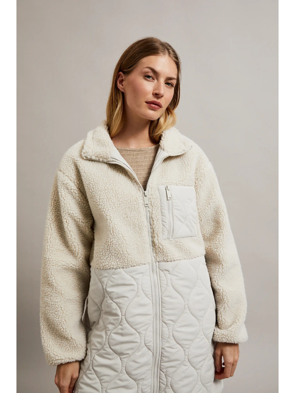 Moodo Bež teddy jakna Moodo