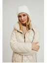 Moodo Kratka prešita jakna s kapuco bež Moodo