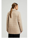 Moodo Dvovrstni plašč z ovratnikom bež Moodo