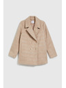 Moodo Dvovrstni plašč z ovratnikom bež Moodo