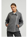 Moodo Jakna na zadrgo siva Moodo