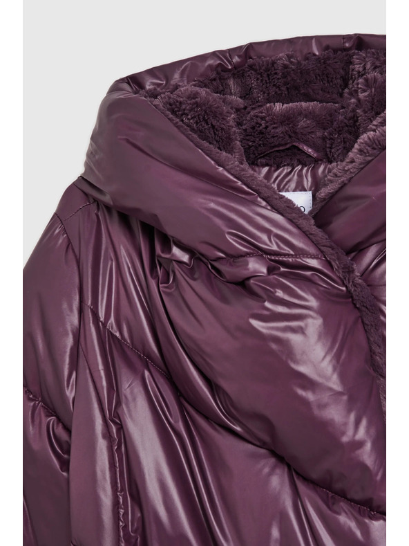 Moodo Jakna s prešitjem vijolična Moodo