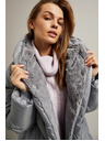 Moodo Jakna s prešitjem siva Moodo