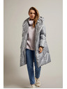 Moodo Jakna s prešitjem siva Moodo