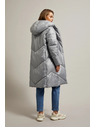 Moodo Jakna s prešitjem siva Moodo