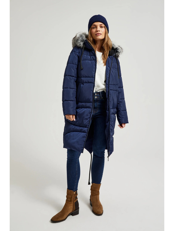 Moodo Zimska prešita jakna modra Moodo