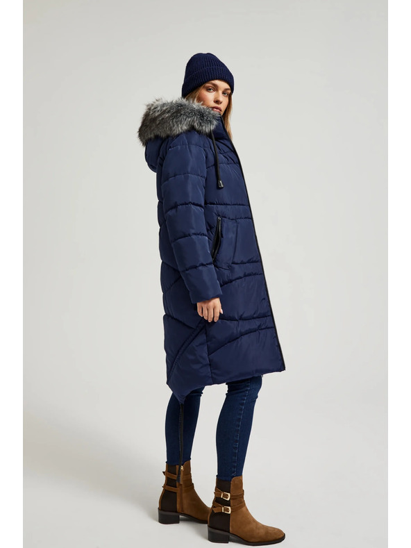 Moodo Zimska prešita jakna modra Moodo