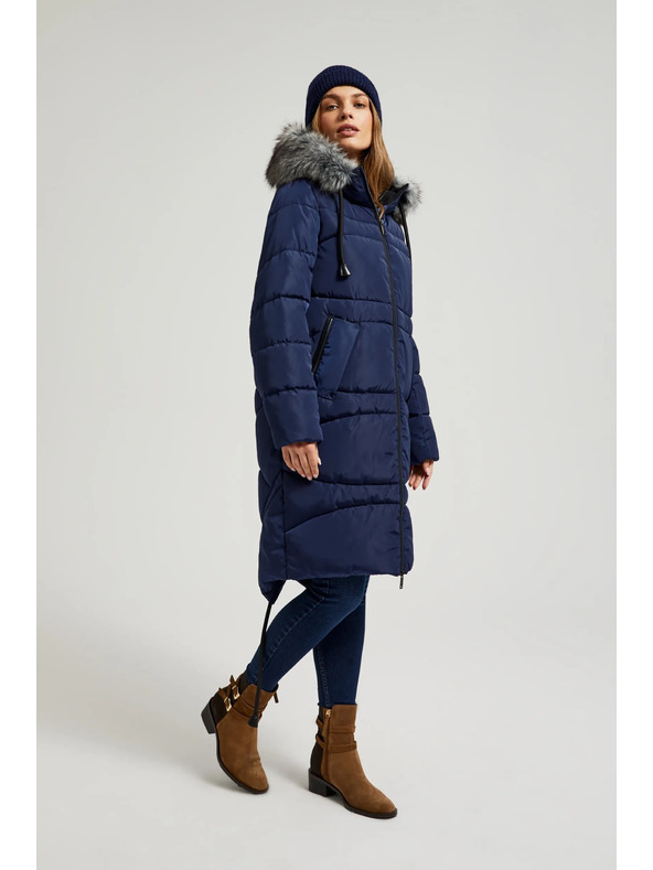 Moodo Zimska prešita jakna modra Moodo