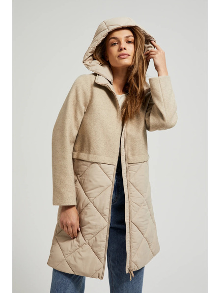 Moodo Jakna z odstranljivim kapuco bež Moodo