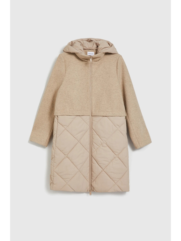Moodo Jakna z odstranljivim kapuco bež Moodo