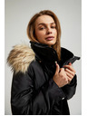 Moodo Zimska jakna s krznenim kapuco črna Moodo