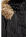 Moodo Zimska jakna s krznenim kapuco črna Moodo