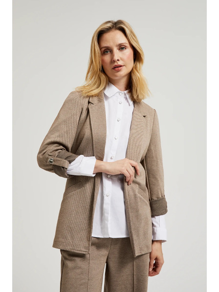 Moodo Suknjič z zavihani rokavi bež Moodo