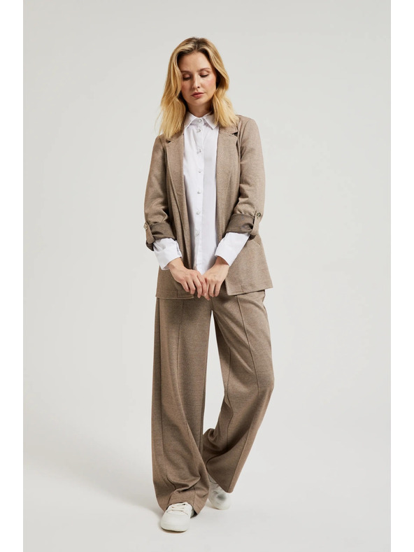 Moodo Suknjič z zavihani rokavi bež Moodo