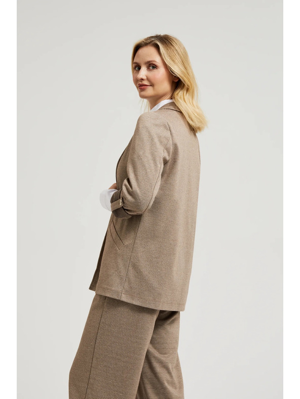 Moodo Suknjič z zavihani rokavi bež Moodo