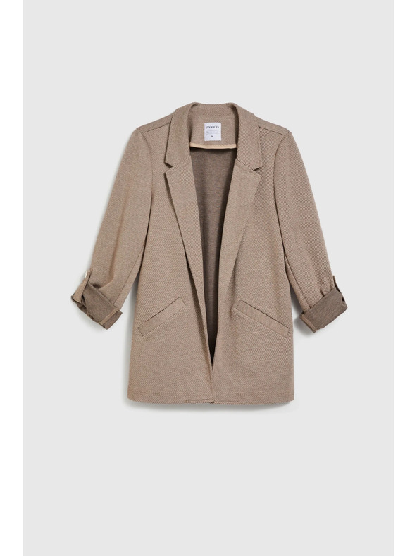 Moodo Suknjič z zavihani rokavi bež Moodo