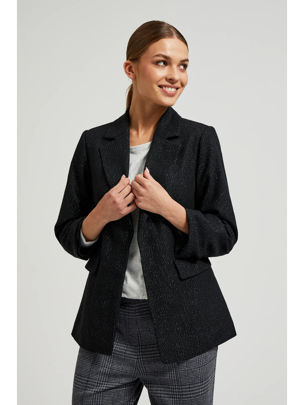 Moodo Suknjič s tričetrtinskimi rokavi črn Moodo