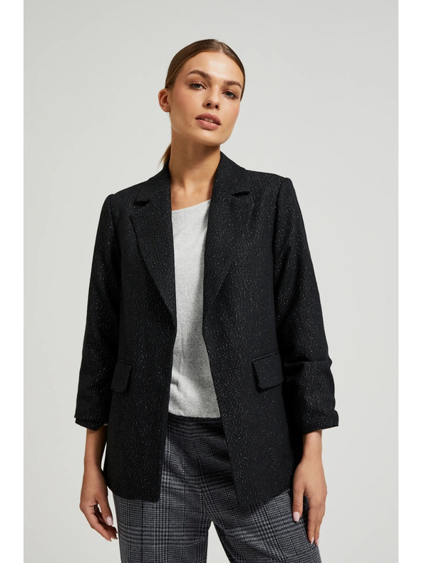 Moodo Suknjič s tričetrtinskimi rokavi črn Moodo