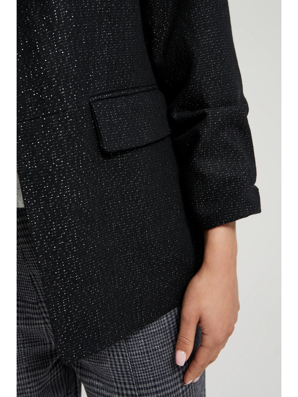 Moodo Suknjič s tričetrtinskimi rokavi črn Moodo