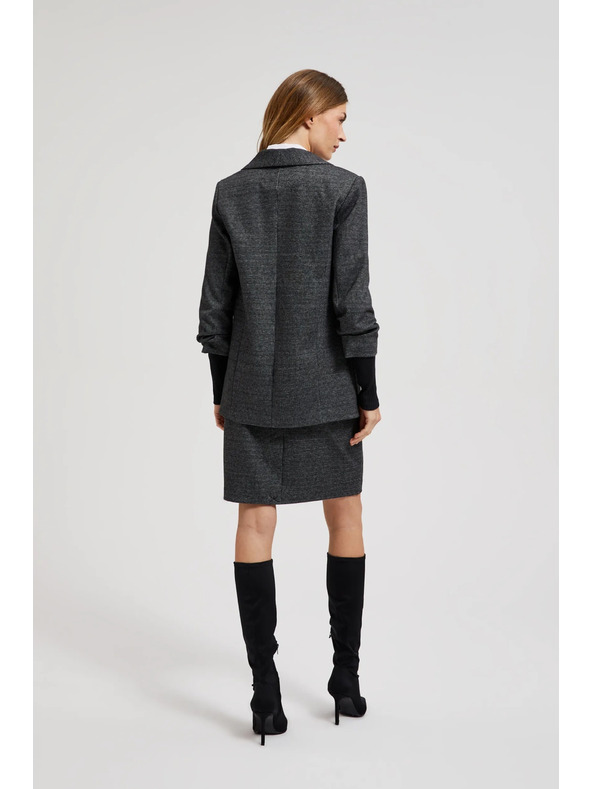 Moodo Suknjič z nagubanimi rokavi siv Moodo