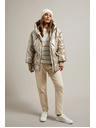 Moodo Prešita jakna z velikimi žepi bež Moodo