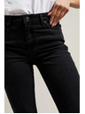 Moodo Gladke črne kavbojke bootcut Moodo