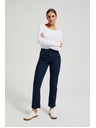 Moodo Temno modre kavbojke z ravnimi hlačnicami Moodo