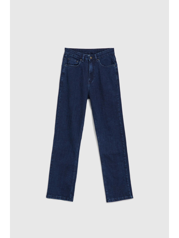 Moodo Temno modre kavbojke z ravnimi hlačnicami Moodo