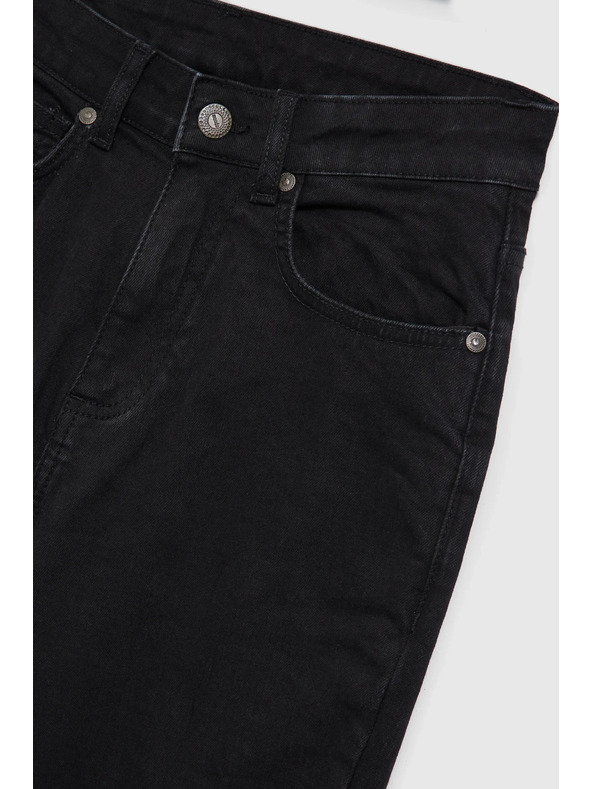 Moodo Črne kavbojke z ravnimi hlačnicami Moodo