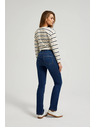 Moodo Modre jeans hlače z ravno hlačnico Moodo