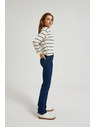 Moodo Modre jeans hlače z ravno hlačnico Moodo