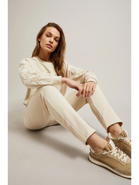 Moodo Bežaste trenirka hlače Moodo