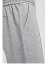 Moodo Gladke hlače z ravnimi hlačnicami in gumbi sive Moodo