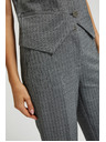 Moodo Elegantne cigaretne sive hlače Moodo