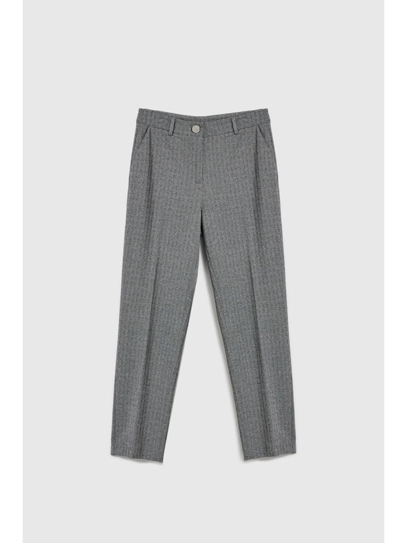 Moodo Elegantne cigaretne sive hlače Moodo